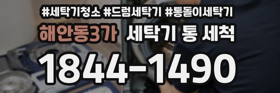 해안동3가 세탁기 통 세척
