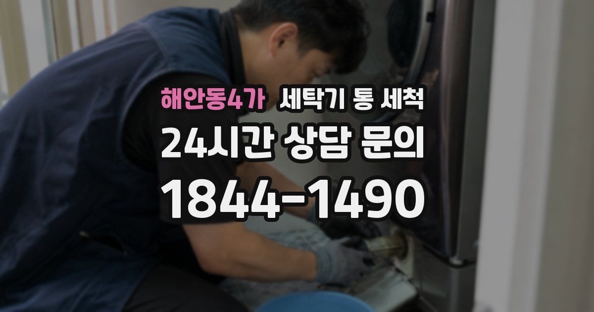 해안동4가 세탁기 통 세척