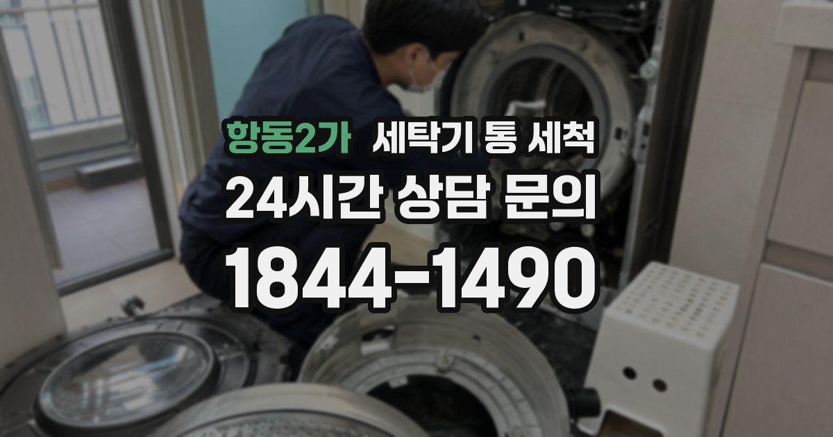 항동2가 세탁기 통 세척