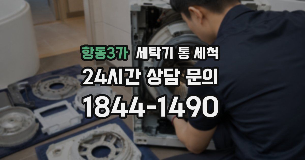 항동3가 세탁기 통 세척
