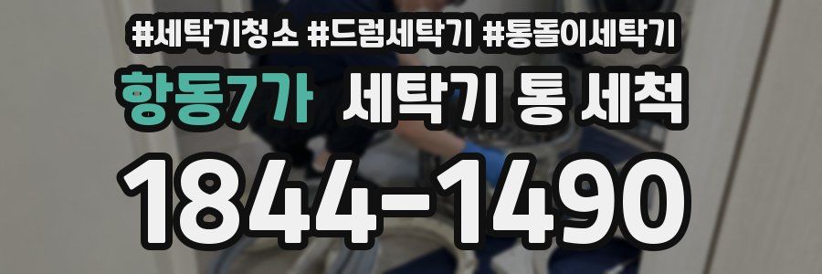 항동7가 세탁기 통 세척