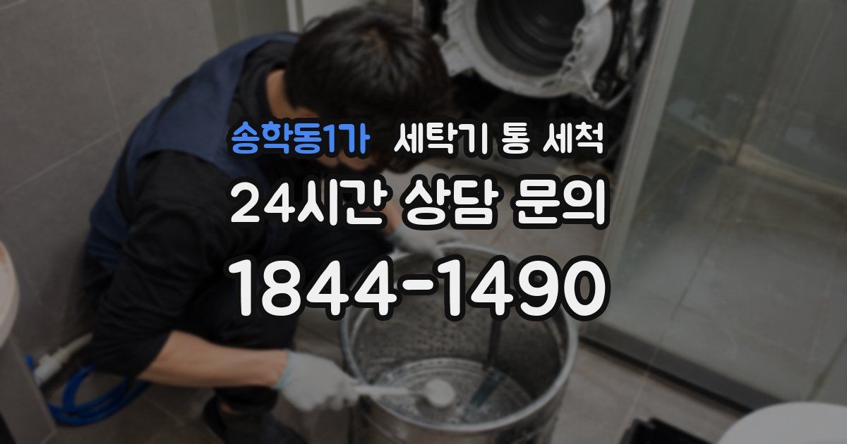 송학동1가 세탁기 통 세척