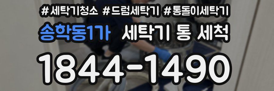 송학동1가 세탁기 통 세척