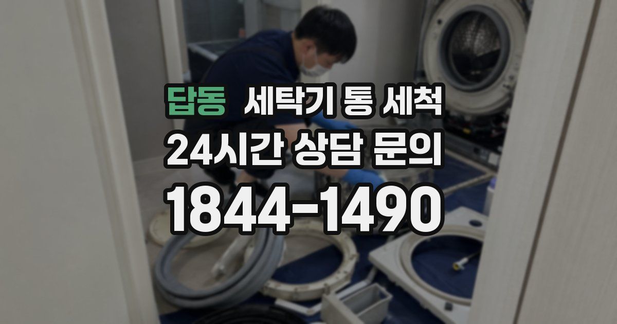 답동 세탁기 통 세척