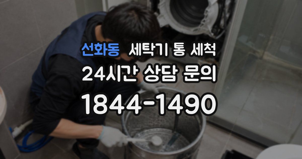 선화동 세탁기 통 세척