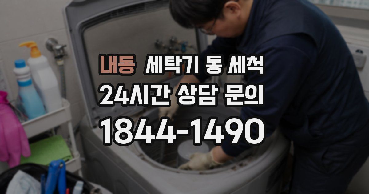 내동 세탁기 통 세척