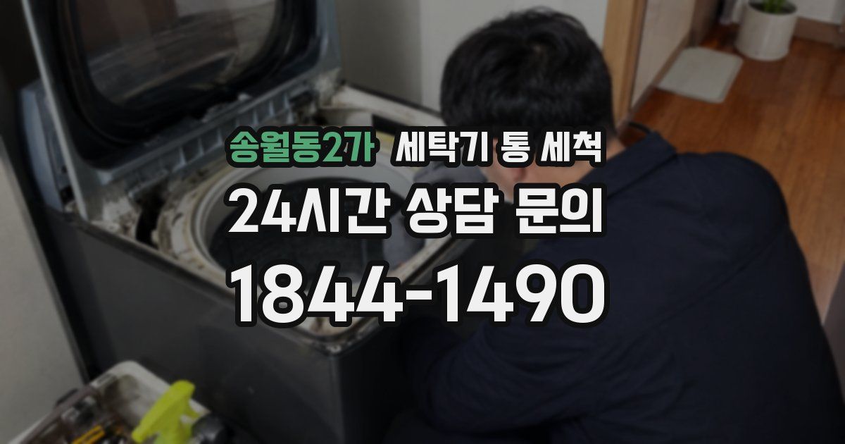 송월동2가 세탁기 통 세척