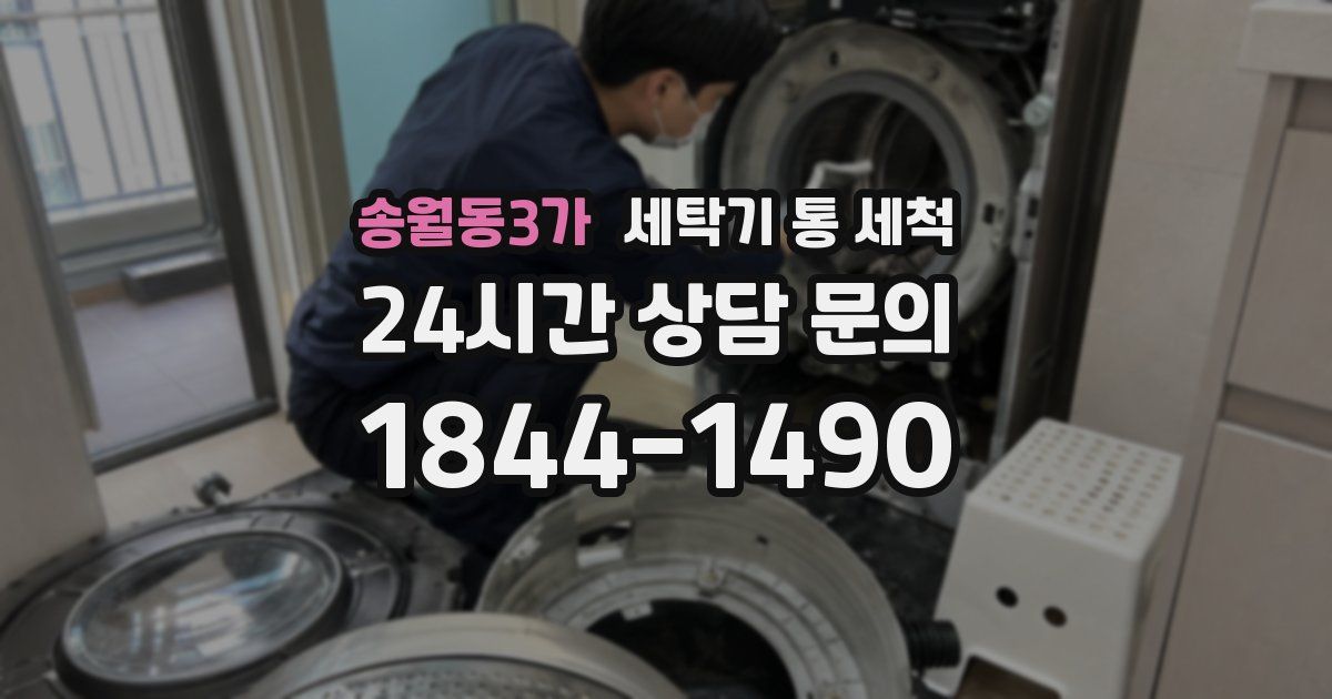 송월동3가 세탁기 통 세척