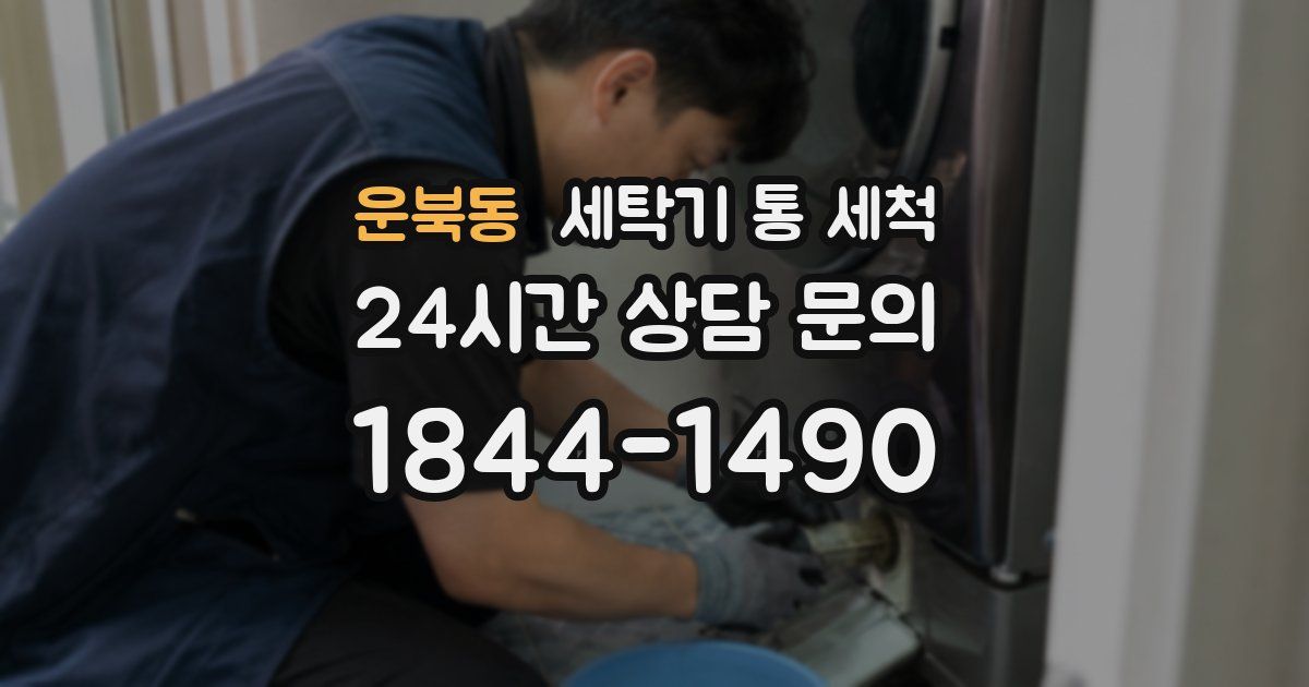 운북동 세탁기 통 세척