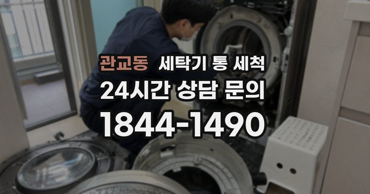 관교동 세탁기 통 세척