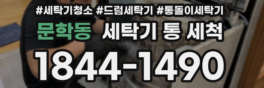 문학동 세탁기 통 세척