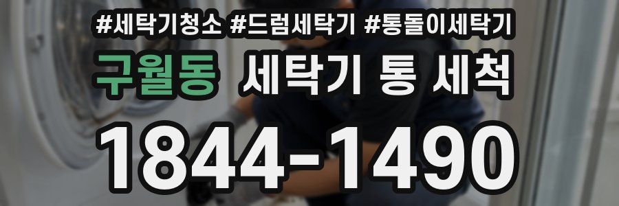 구월동 세탁기 통 세척