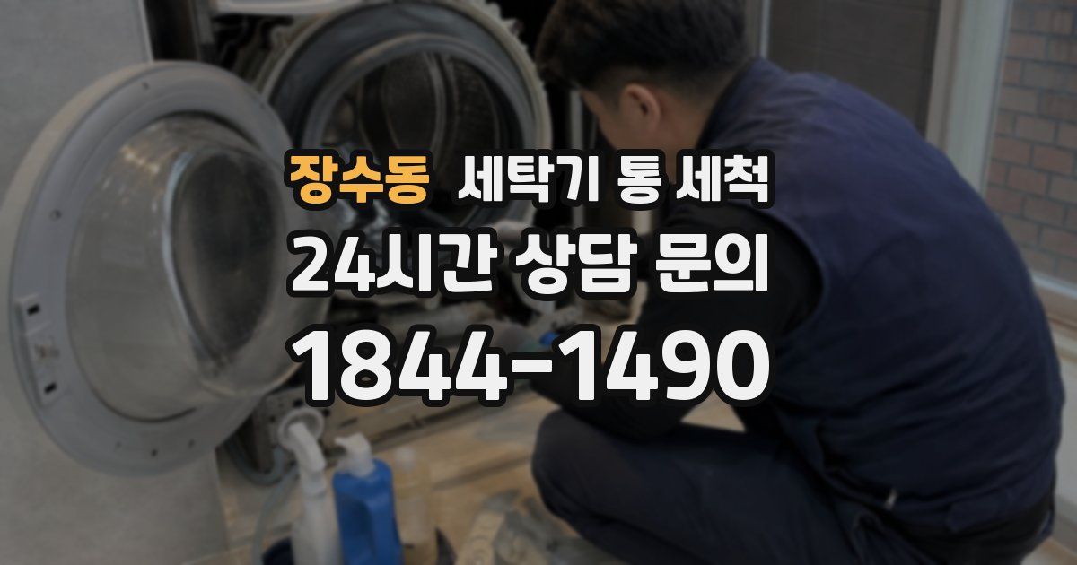 장수동 세탁기 통 세척