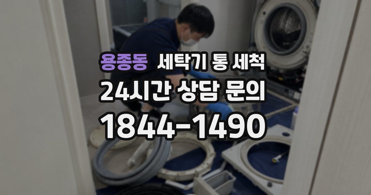 용종동 세탁기 통 세척