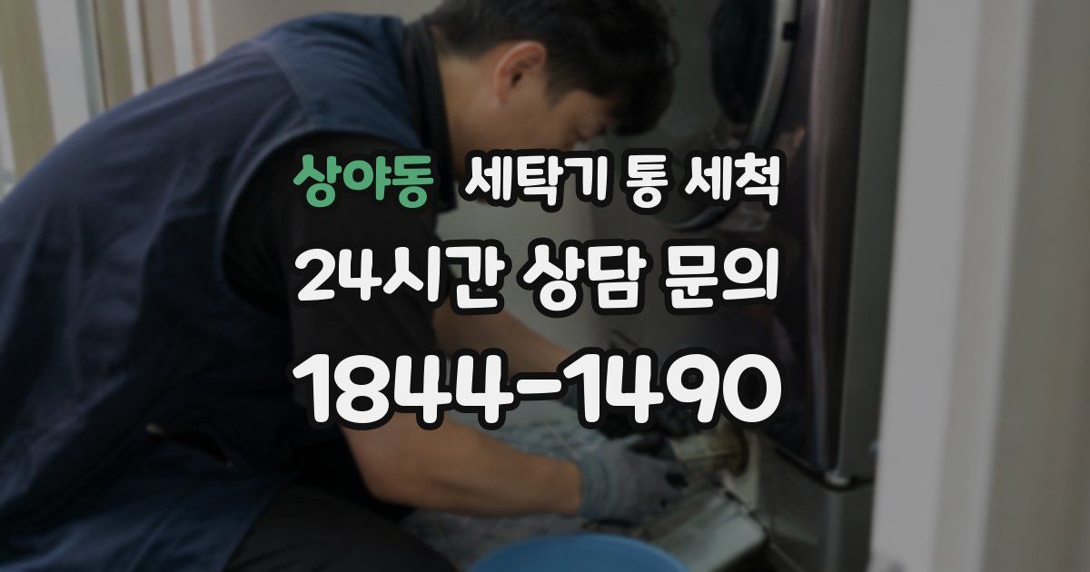 상야동 세탁기 통 세척