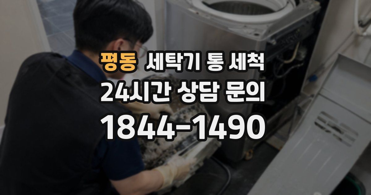 평동 세탁기 통 세척