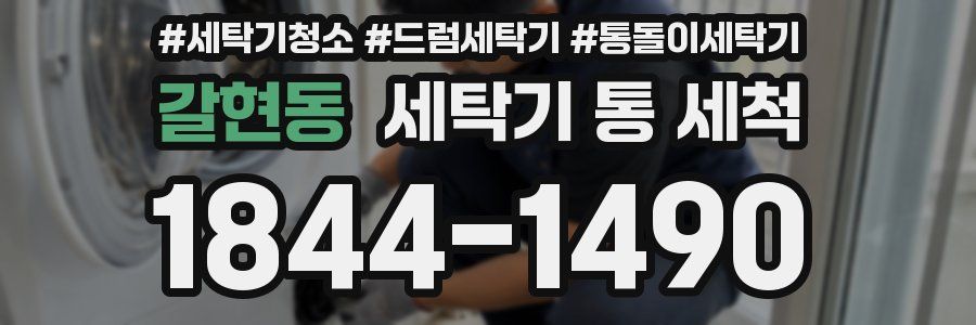 갈현동 세탁기 통 세척