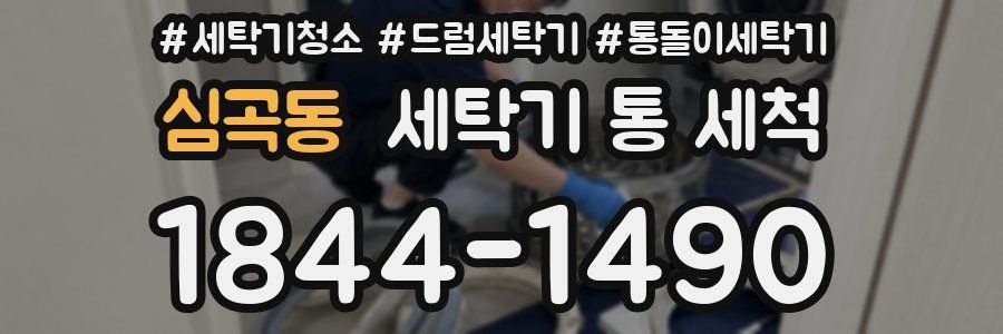 심곡동 세탁기 통 세척