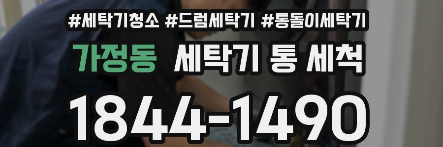 가정동 세탁기 통 세척