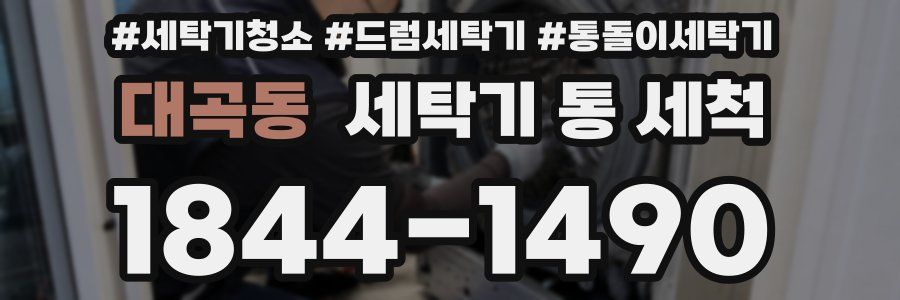 대곡동 세탁기 통 세척