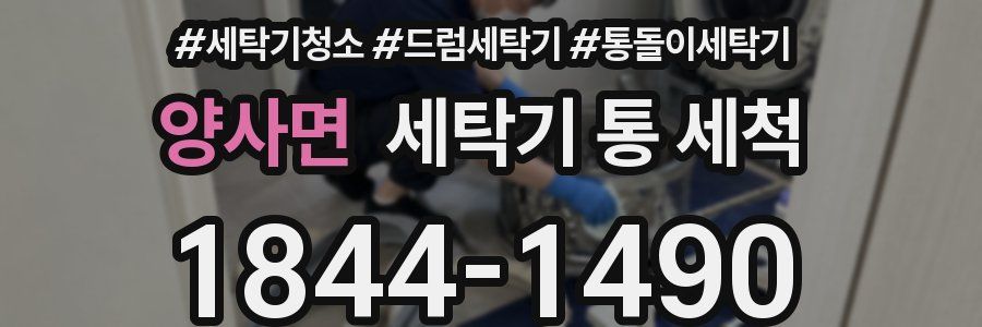 양사면 세탁기 통 세척