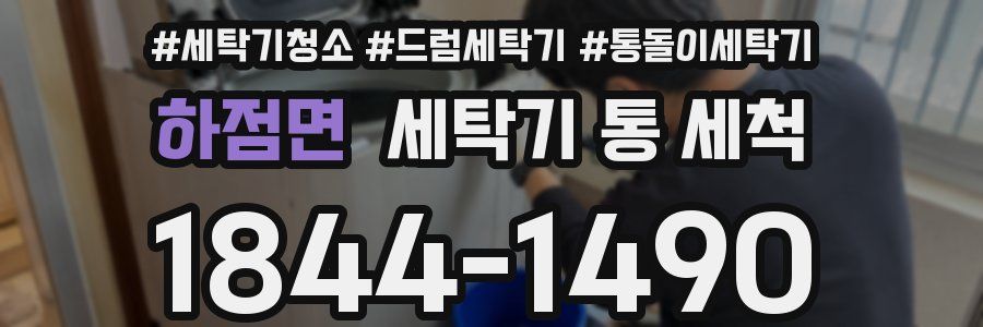 하점면 세탁기 통 세척