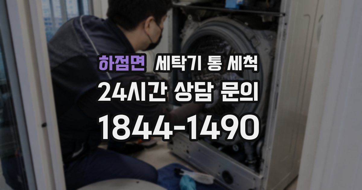 하점면 세탁기 통 세척