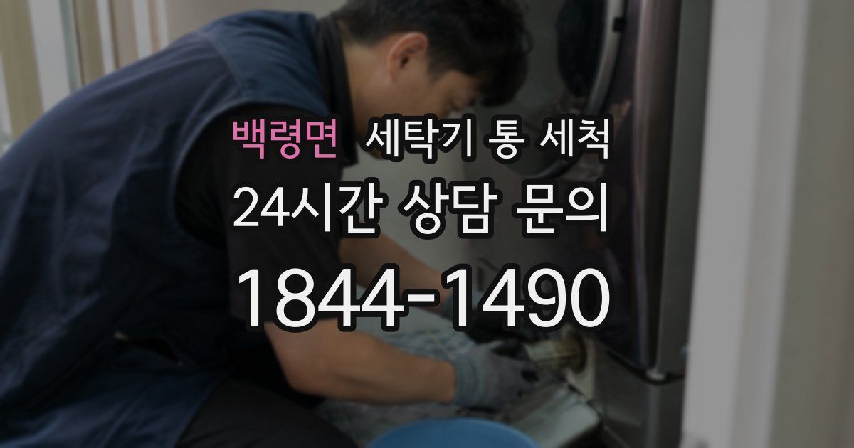 백령면 세탁기 통 세척