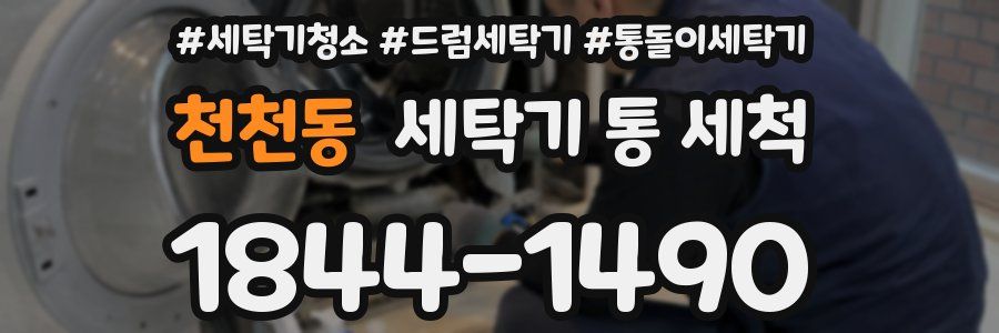 천천동 세탁기 통 세척