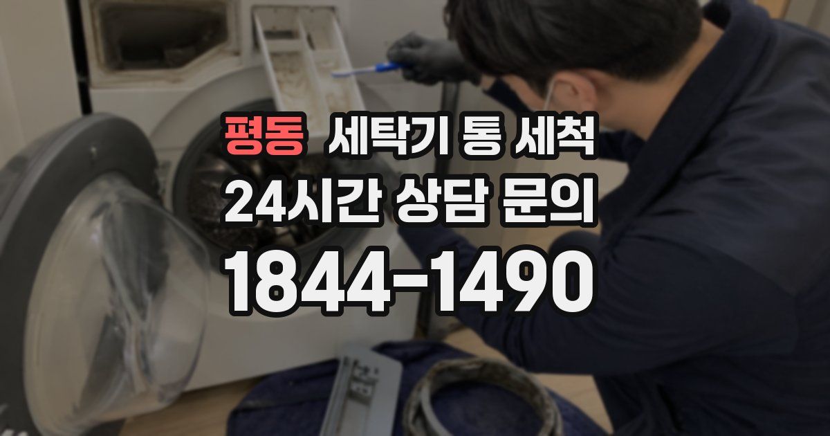 평동 세탁기 통 세척