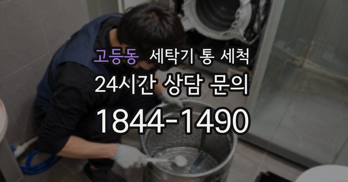 고등동 세탁기 통 세척
