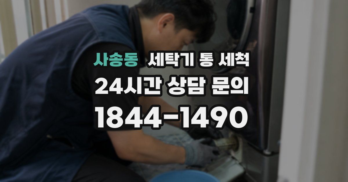 사송동 세탁기 통 세척