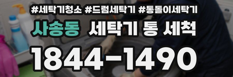 사송동 세탁기 통 세척