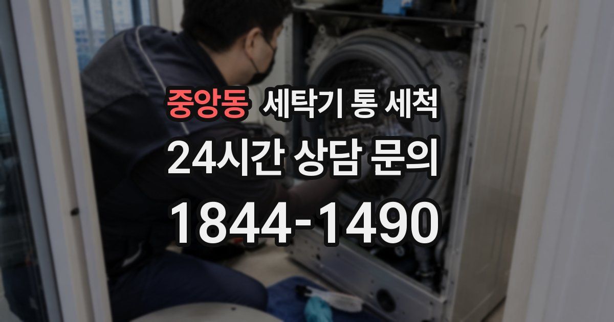 중앙동 세탁기 통 세척
