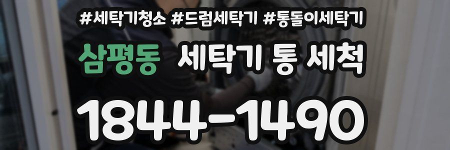 삼평동 세탁기 통 세척