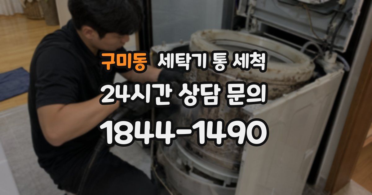 구미동 세탁기 통 세척