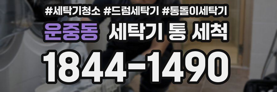 운중동 세탁기 통 세척