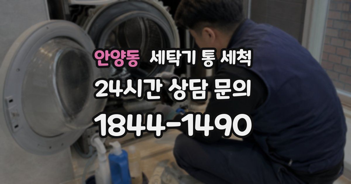 안양동 세탁기 통 세척