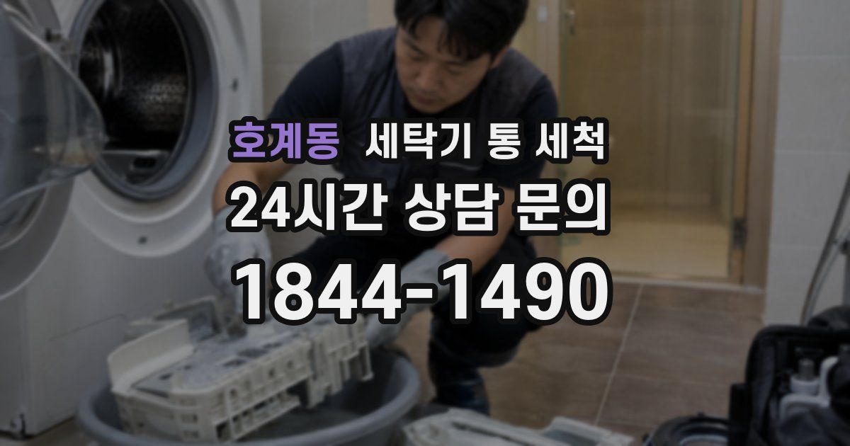 호계동 세탁기 통 세척