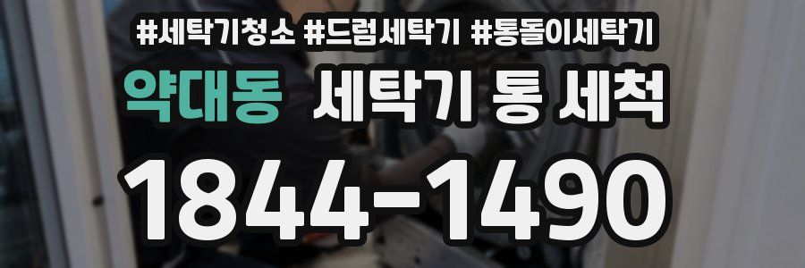 약대동 세탁기 통 세척