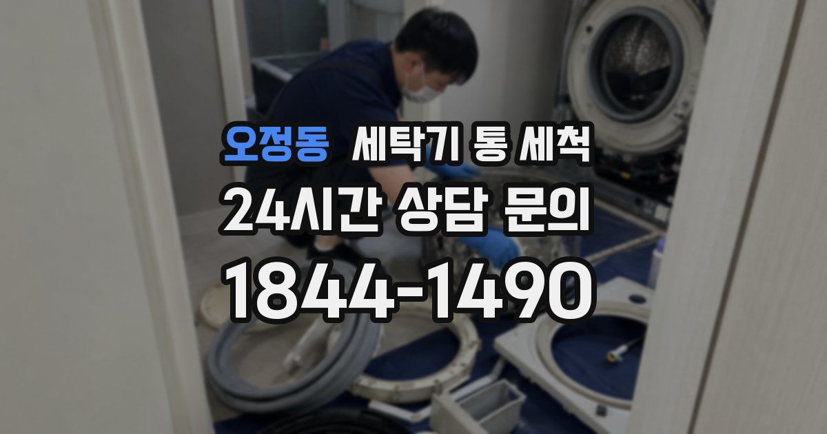 오정동 세탁기 통 세척