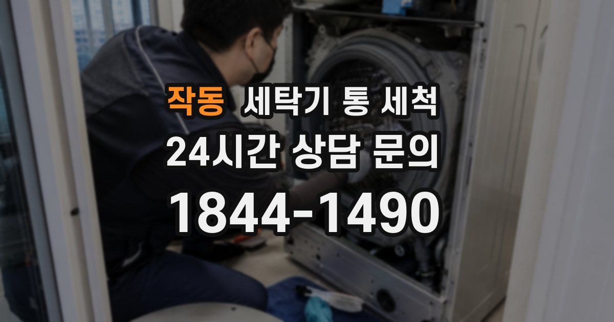 작동 세탁기 통 세척