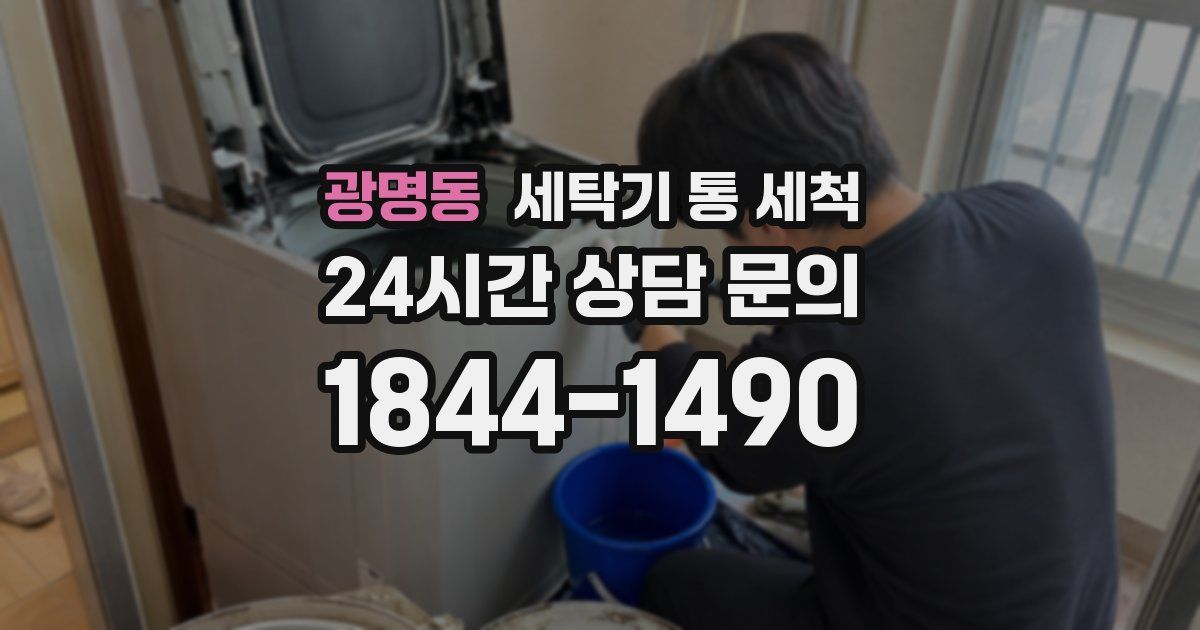 광명동 세탁기 통 세척