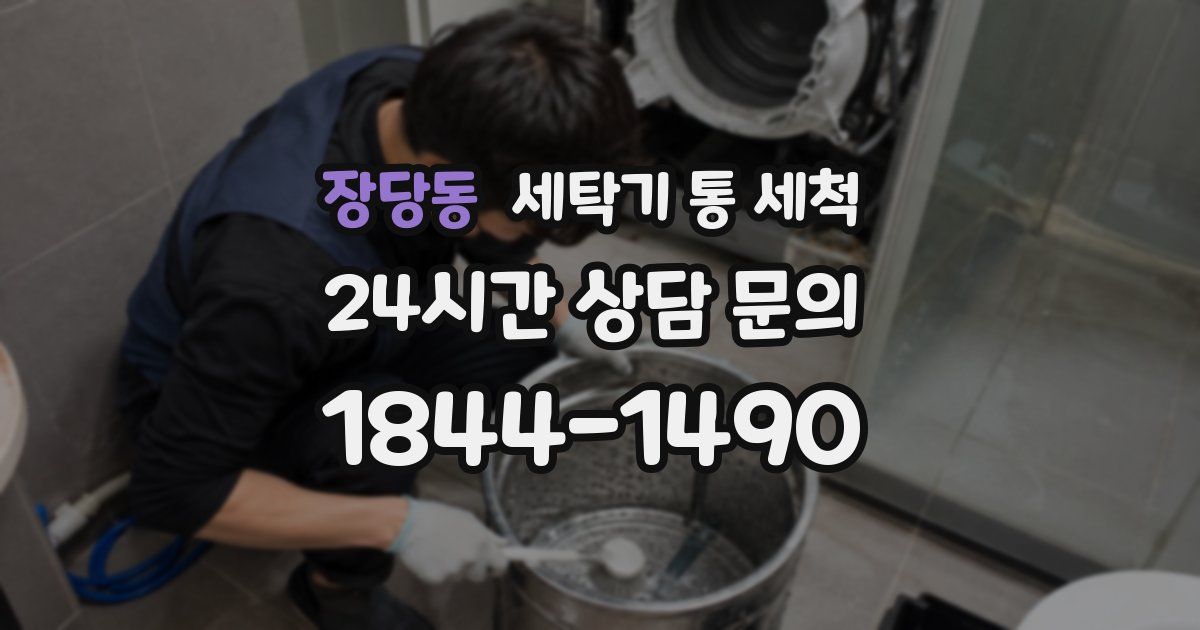 장당동 세탁기 통 세척