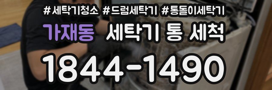 가재동 세탁기 통 세척