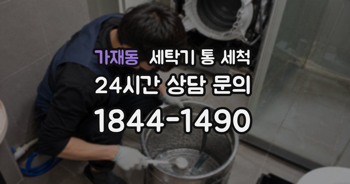 가재동 세탁기 통 세척