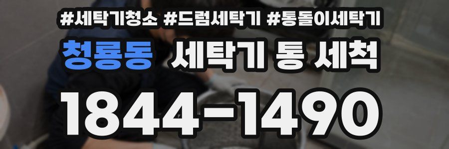 청룡동 세탁기 통 세척