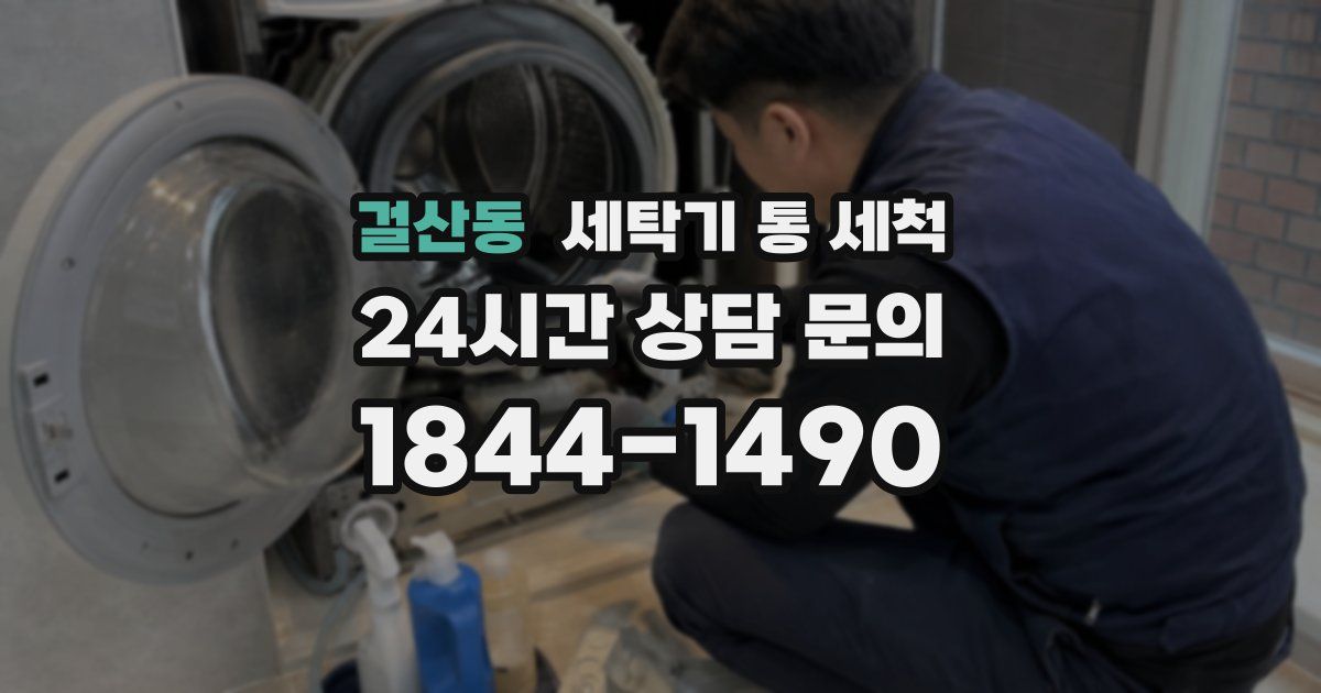 걸산동 세탁기 통 세척