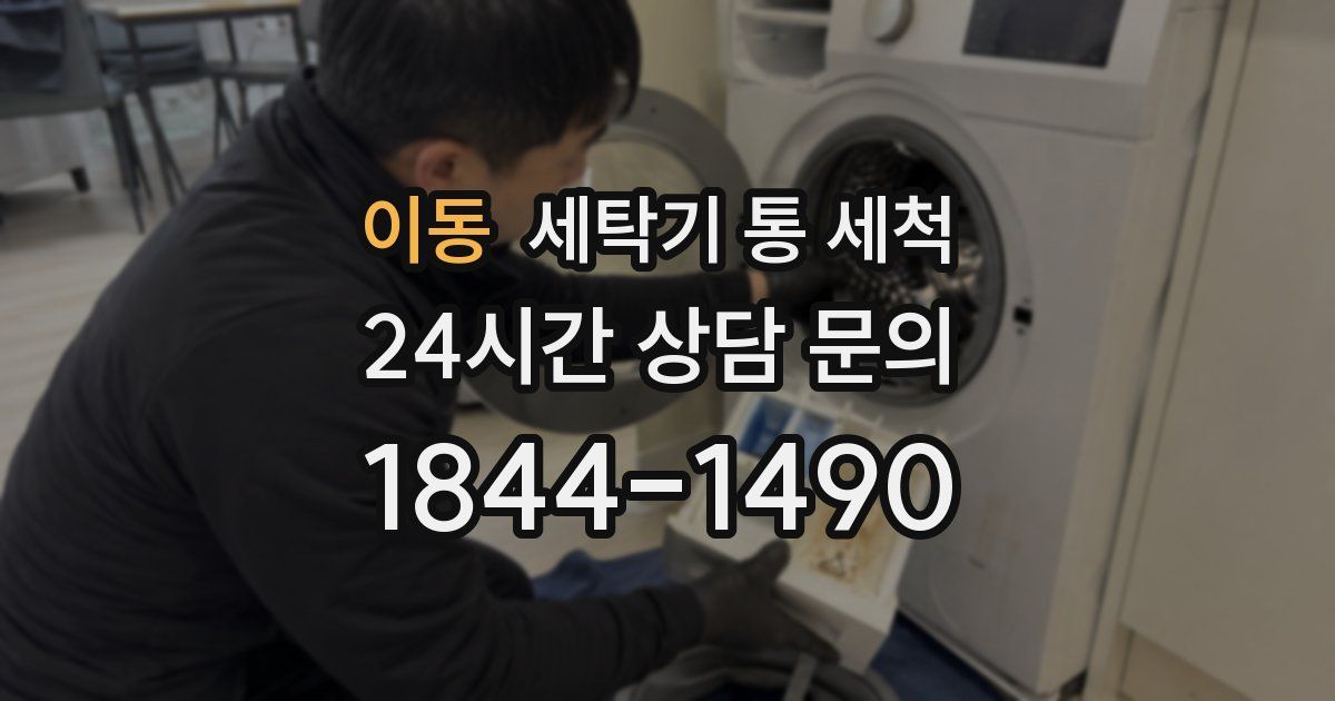 이동 세탁기 통 세척