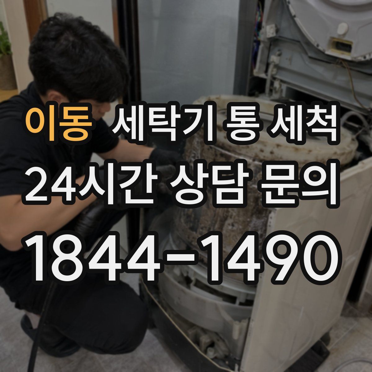 이동 세탁기 통 세척